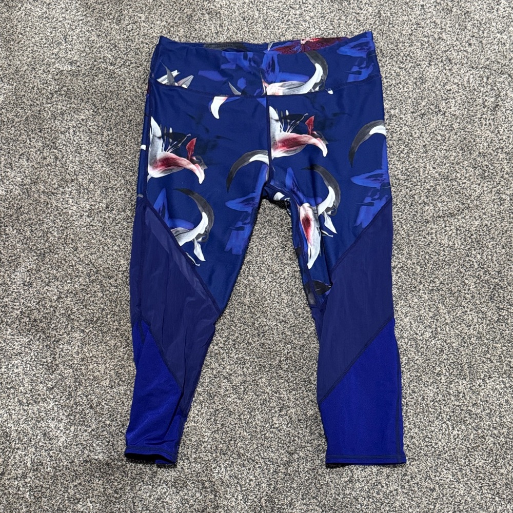 Blue Patterned Leggings